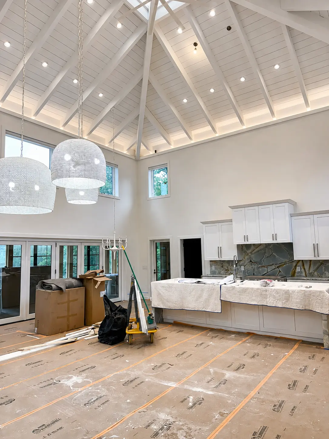 Remodeled kitchen and dining area